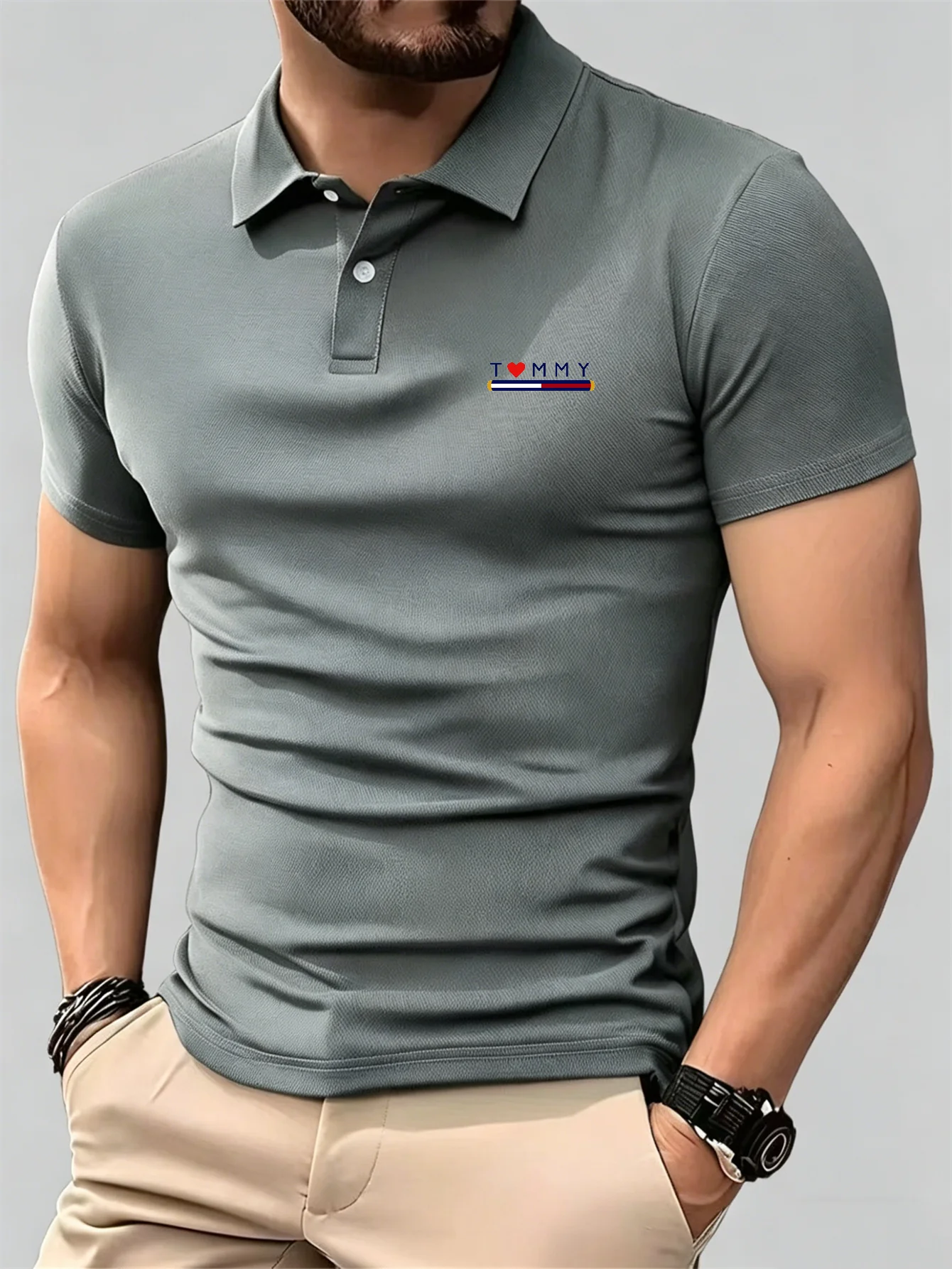 New Breathable Short Sleeve Bu - Young Men Formal Wear recension och pris