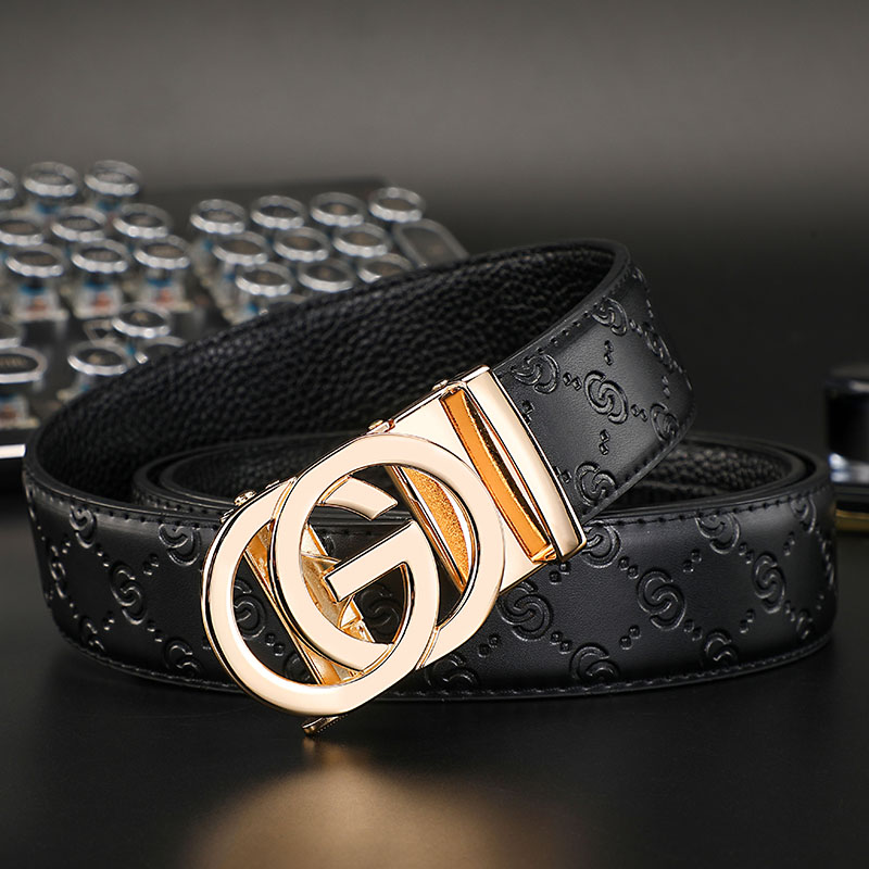 New Thin 34mm Business Men's B - Formal Belt Leather Thin recension och pris