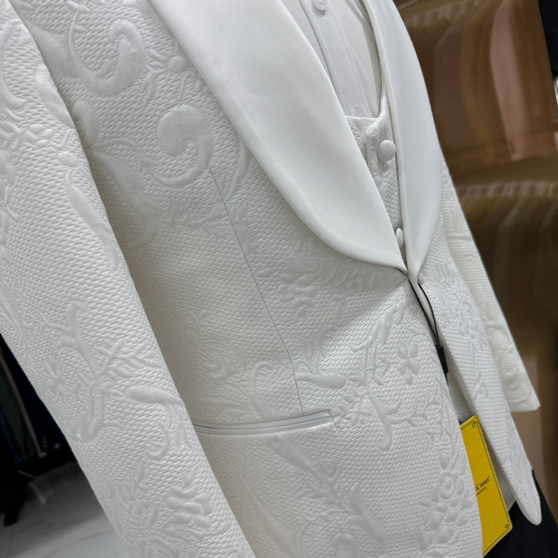 Men Wedding Suit White 3 Piece - Formal Wear For Men Black Suit recension och pris