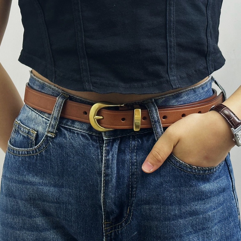 85-120cm Women Pure Real Cowhi - Formal Belt Leather Thin recension och pris