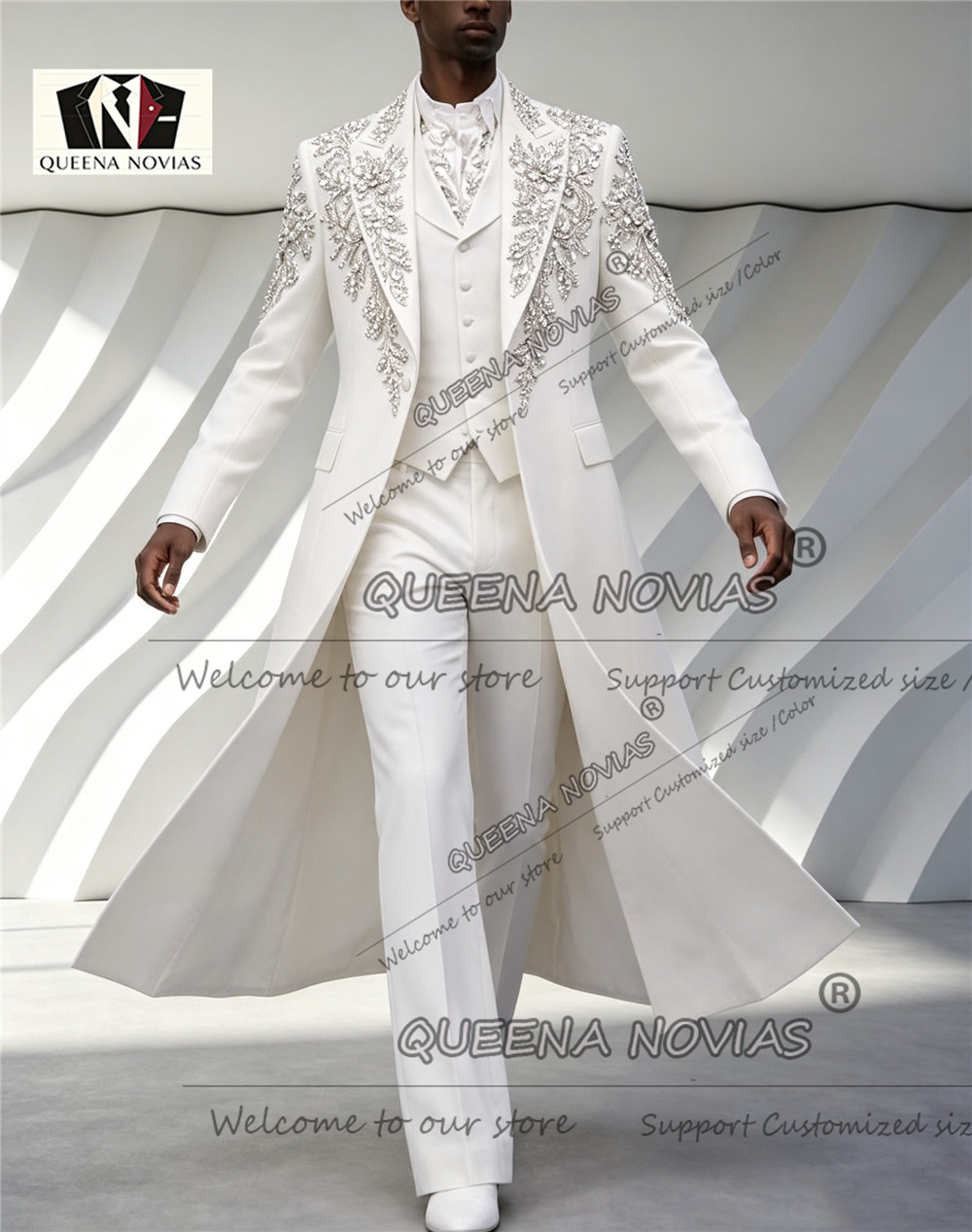 Luxury Men's Suit For Wedding  - Men Formal Wear Wedding recension och pris