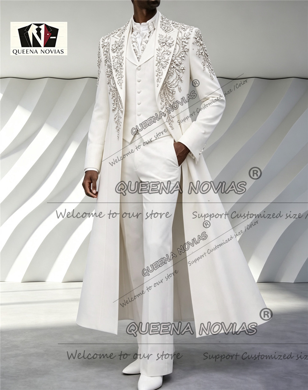 Luxury Men's Suit For Wedding  - Men Formal Wear Wedding recension och pris