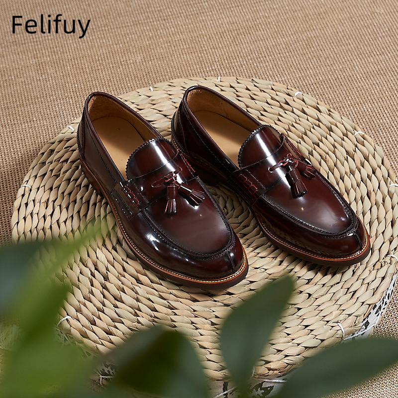 New Brown Men Flat Loafers Cow - Men Formal Wear Wedding recension och pris