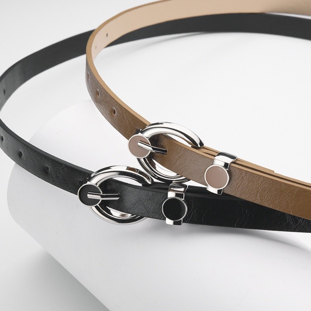 Fashion Alloy Pin Buckle Thin  - Formal Belt Leather Thin recension och pris