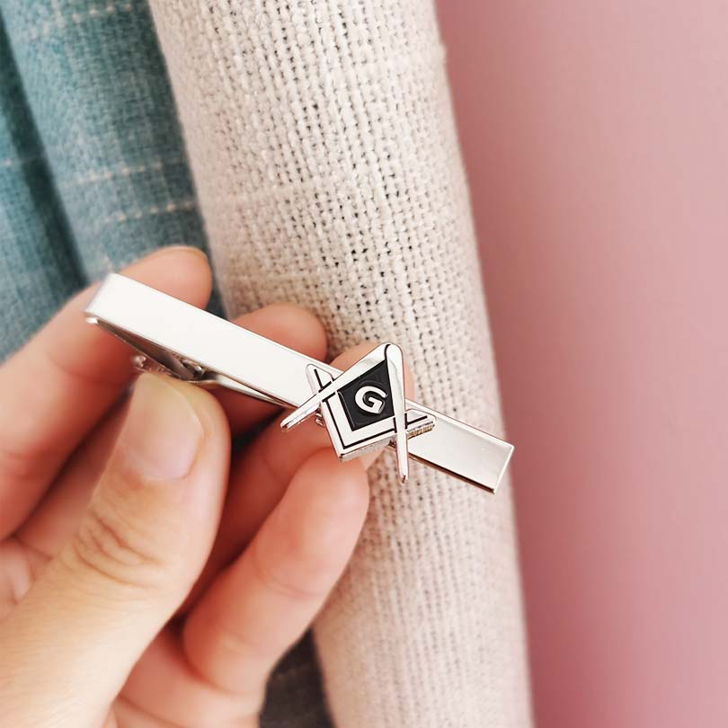Masonic Fellow Mason Square an - Tie Bar Clip recension och pris