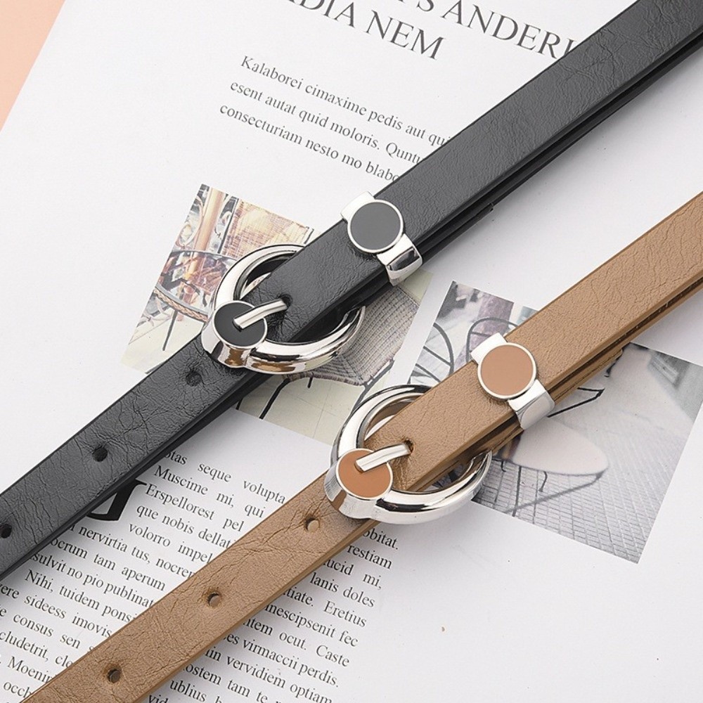 Fashion Alloy Pin Buckle Thin  - Formal Belt Leather Thin recension och pris