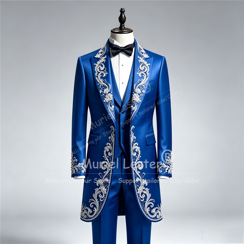 Luxury Man Wedding Tuxedo Suit - Men Formal Wear With Blazer recension och pris